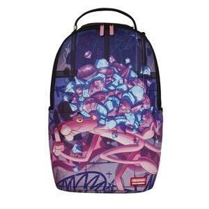 Sprayground Pink Panther Diamond Heist Backpack🔥New Black Bookbag School Bag